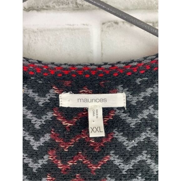 Maurice’s Plus Size Sweater Southwestern Open Front Sz XXL - Picture 3 of 7